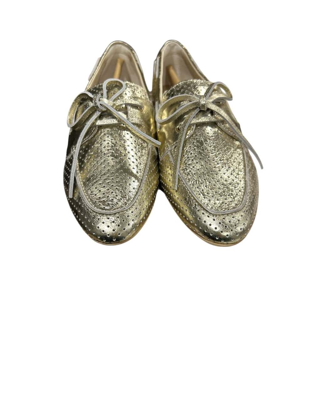 Dolce Vita Lakin Metallic Gold Lace-Up Oxfords – Size 9